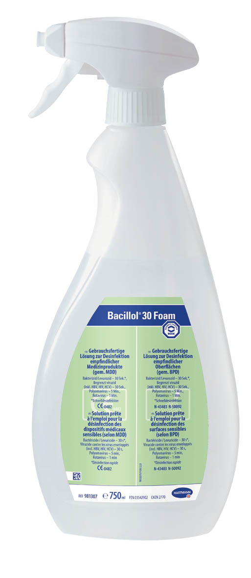 Bacillol 30 Foam 750 ml m.Sprühf (8)