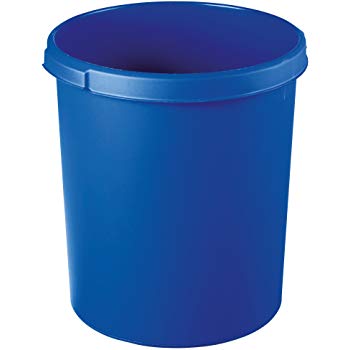 Papierkorb geschlossen 18l blau