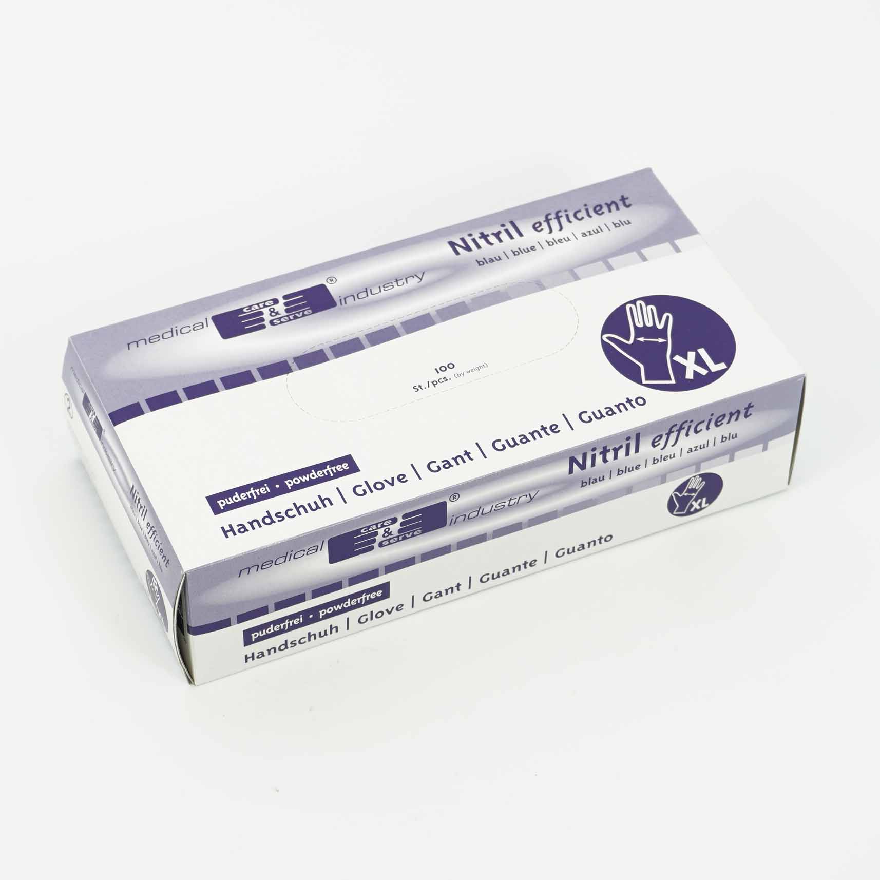 Nitril-Handschuhe  Gr. XL blau/violet