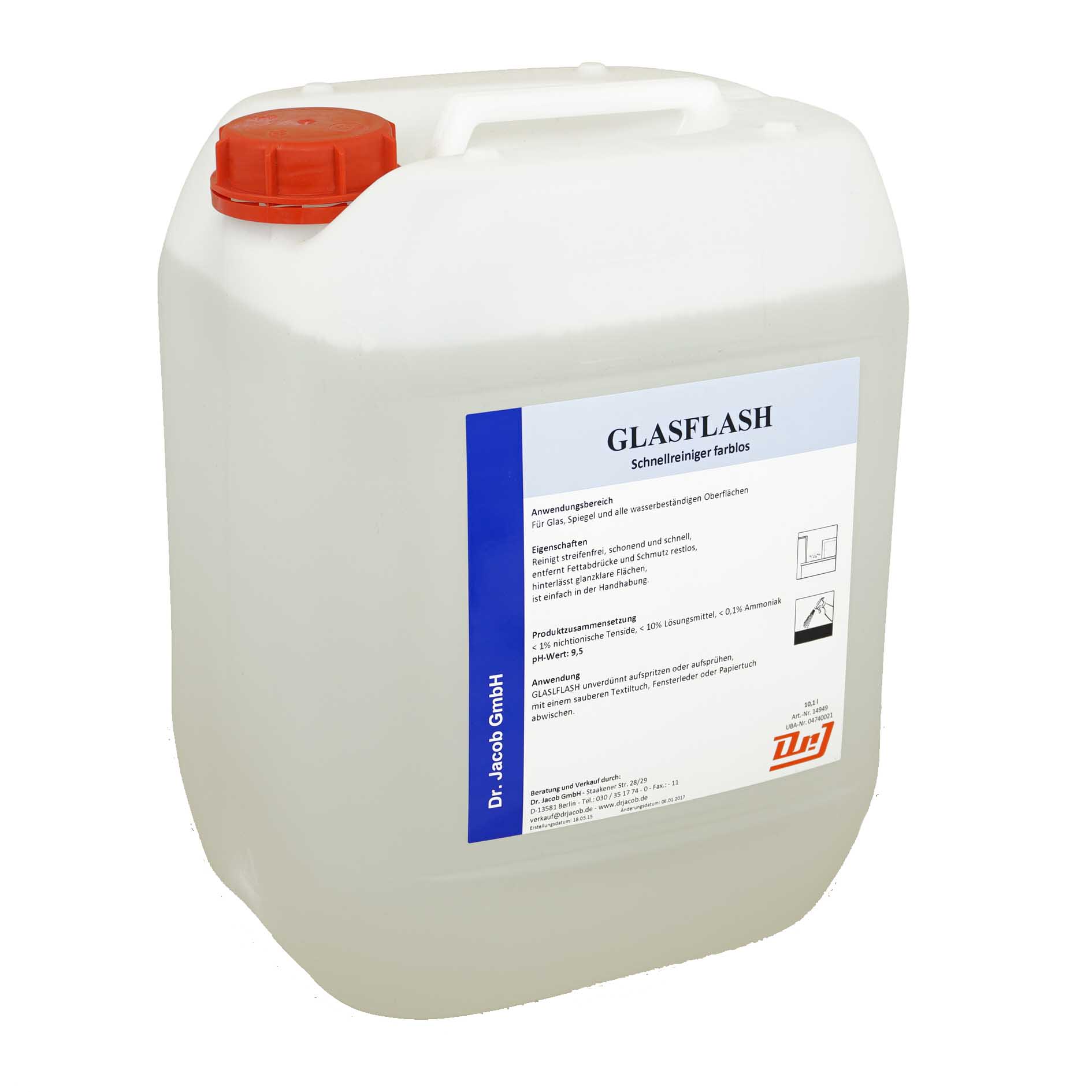 GLASFLASH 10.1 l farblos