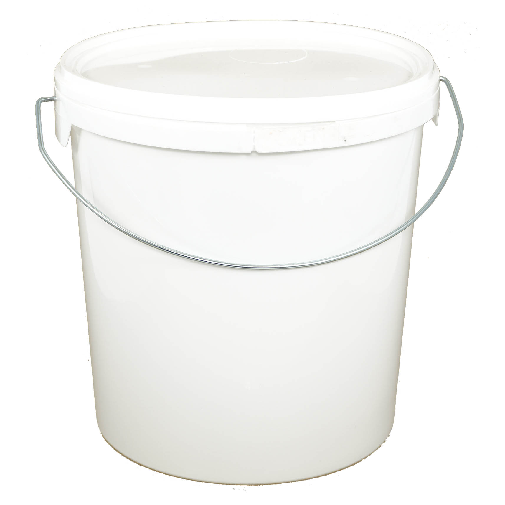 Eimer mit Deckel  weiß 10 l mit