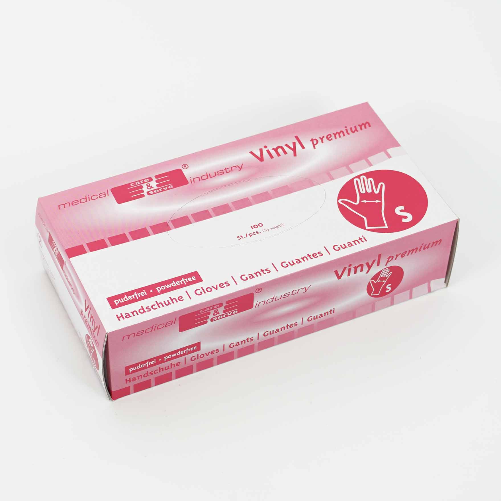 Vinyl-Handschuhe  100 St.  "S"