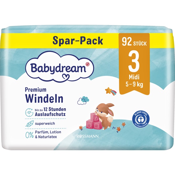 Premium Windel Größe 3 Junior 5-9 kg