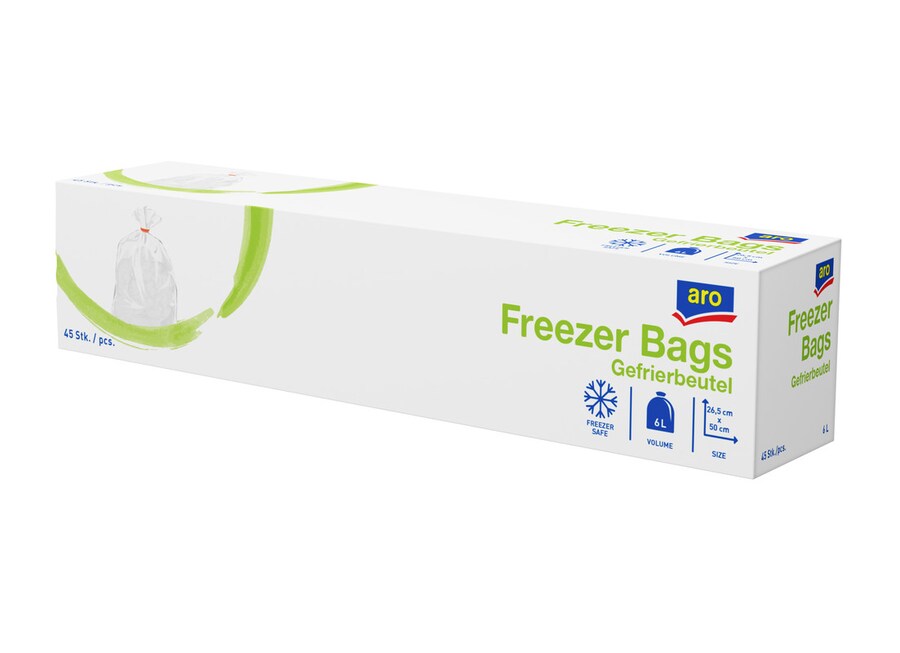 Gefrierbeutel  6 l 3 x 45 Stück