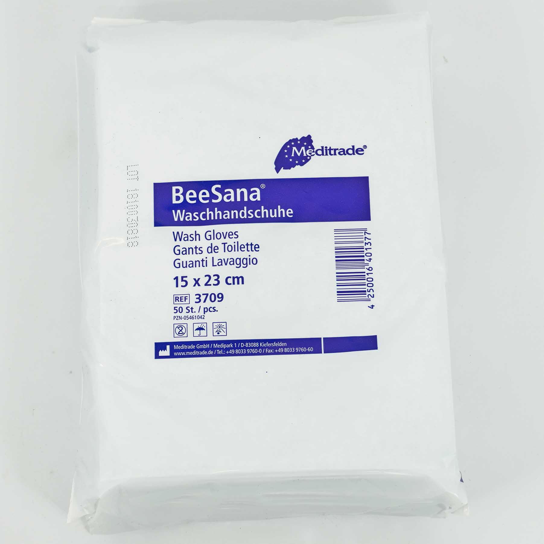 Waschhandschuh m Folie