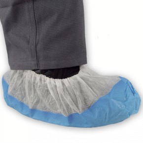Überziehschuhe weiß/blau 50 St