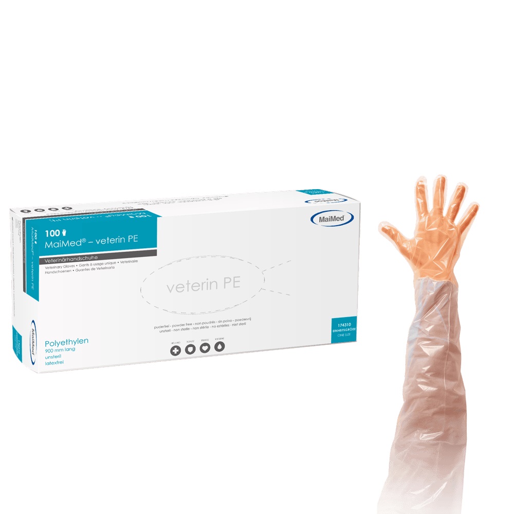 Veterinärhandschuhe 90cm lang unsteril