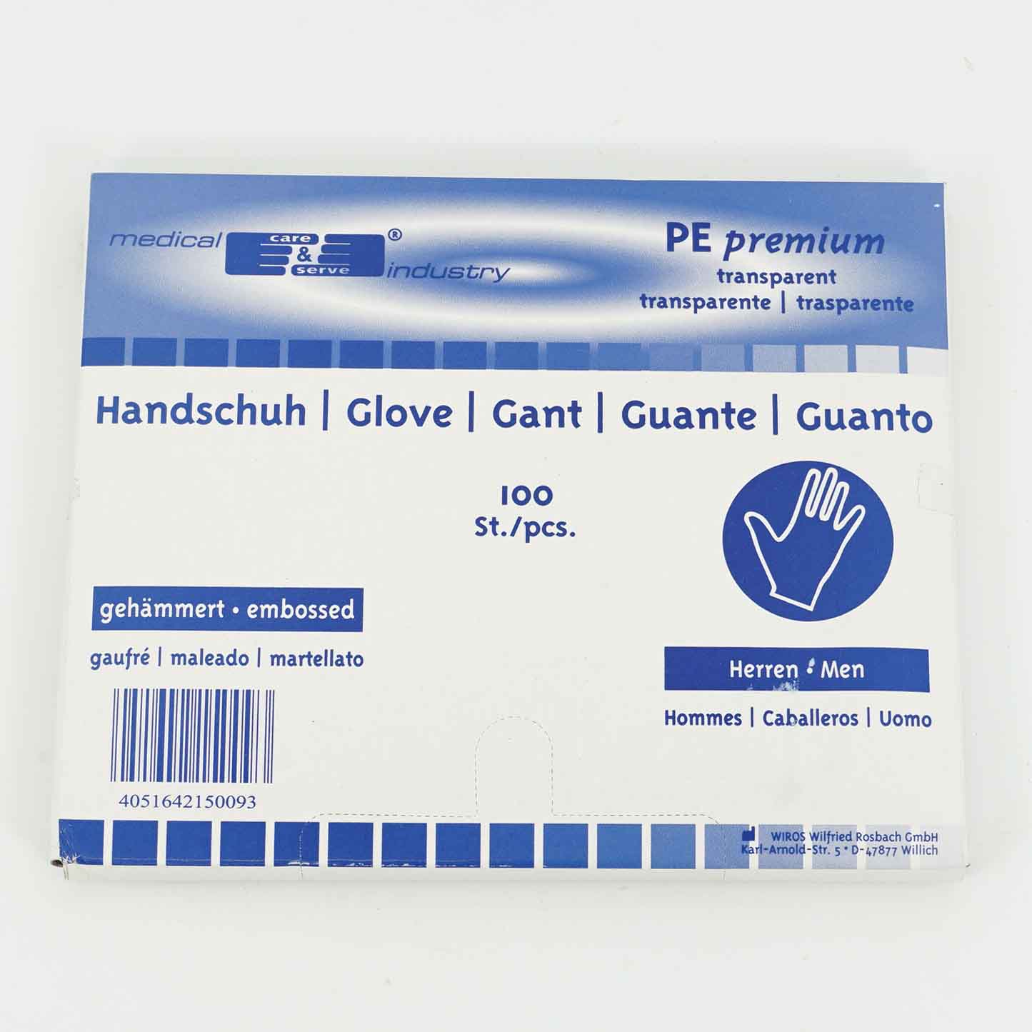 Einmal-Handschuhe  gehämmert 10