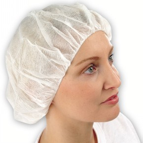 Einweg-Baretthaube weiss