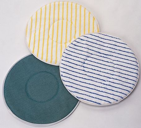 Micro-Borsten-Pad blau/weiß 13"