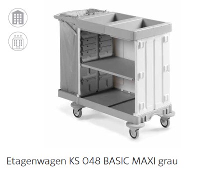 Etagenwagen KS 048 Basic Maxi grau