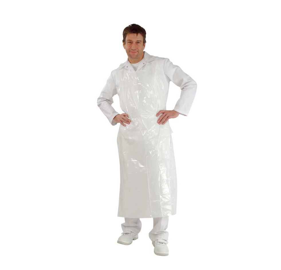 Schürze-PE 140 cm  weiß ca. 25 m